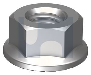 NUT FLANGE SERRATED 316 M6  